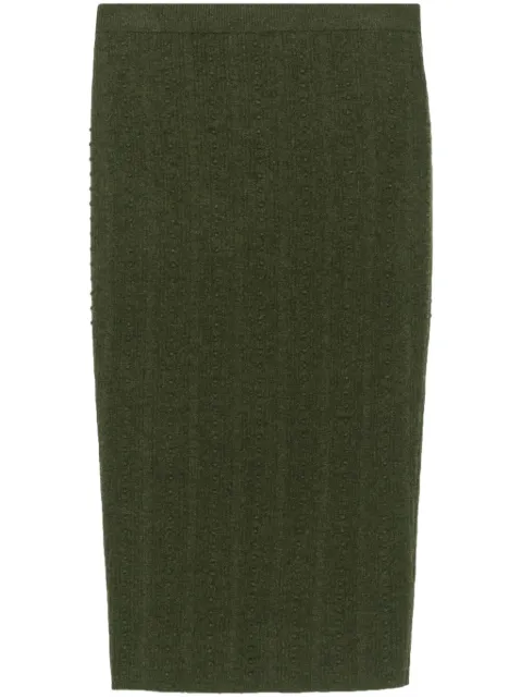 Fabiana Filippi Platinum midi skirt Green GND224F856N1280000