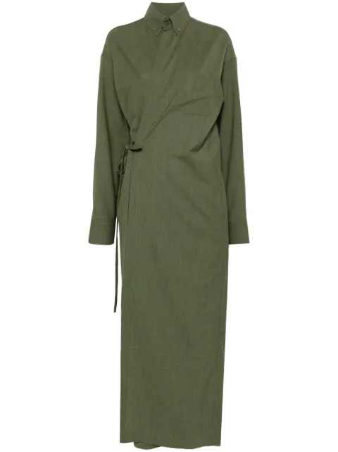 Fabiana Filippi wrap maxi dress Green ABD214F154D6200000
