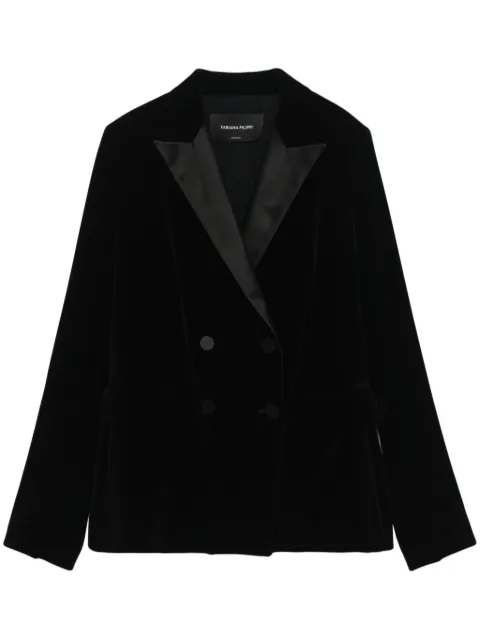 Fabiana Filippi velvet blazer Black GCD224F178L0070000