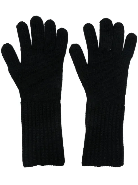 Fabiana Filippi ribbed-knit gloves Black SAD224A927N1280000