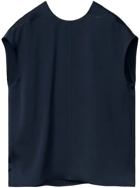 Fabiana Filippi stretch-design blouse Blue TPD214F117I0440000