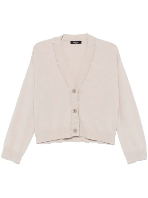 Fabiana Filippi sequin-detailed cardigan Neutrals MAD214F024I9470000