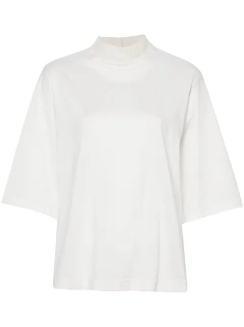 Fabiana Filippi sequin-embellished T-shirt White JED224F607L0800000