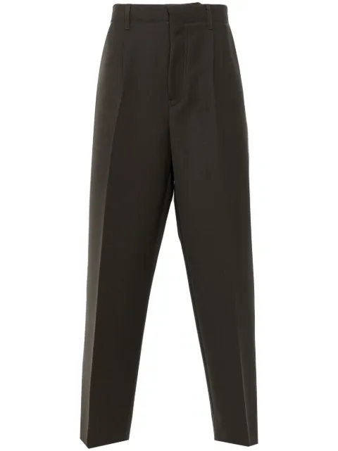 Zegna wool tapered pants Brown RUEI28A8TP49