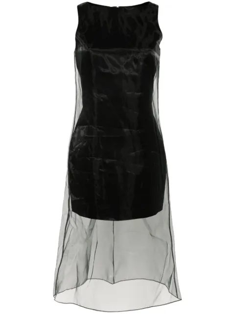 Theory overlay midi dress Black O0303602