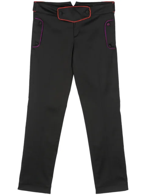 Gucci Pre-Owned 2000s slim-cut trousers Black GUC250YS