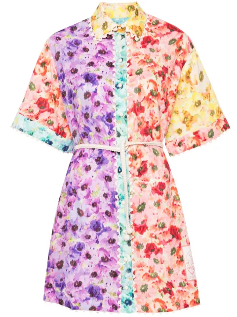 ZIMMERMANN floral-print shirt dress Pink 1131DSS246