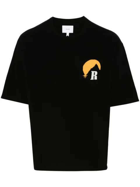 RHUDE Moonlight knitted T-shirt Black RHPF24TT01867
