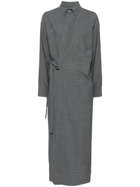 Fabiana Filippi wrap maxi dress Grey ABD214F154D6200000