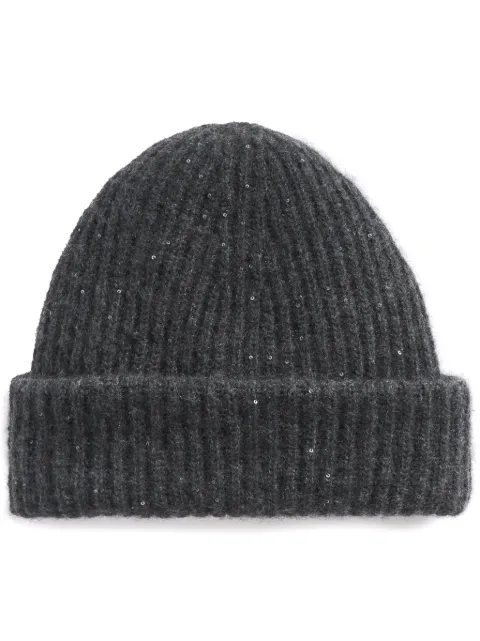 Fabiana Filippi ribbed beanie Grey SAD214A820D2960000