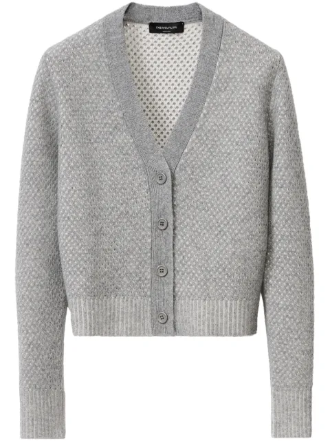Fabiana Filippi open-knit cardigan Grey MAD214F383I0320000