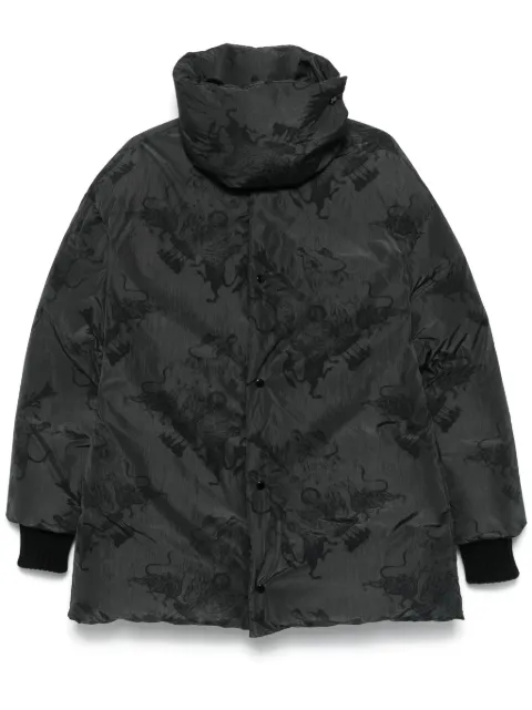 Fabiana Filippi graphic-print coat Black CTD224F724L0310000