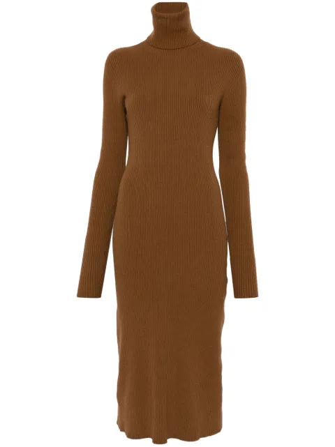 Fabiana Filippi ribbed-knit midi dress Brown ABD224F624N1280000