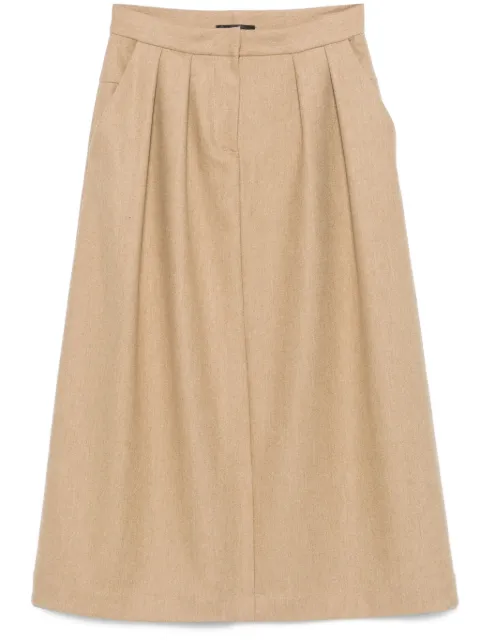 Fabiana Filippi A-line midi skirt Brown GND224F852D7620000