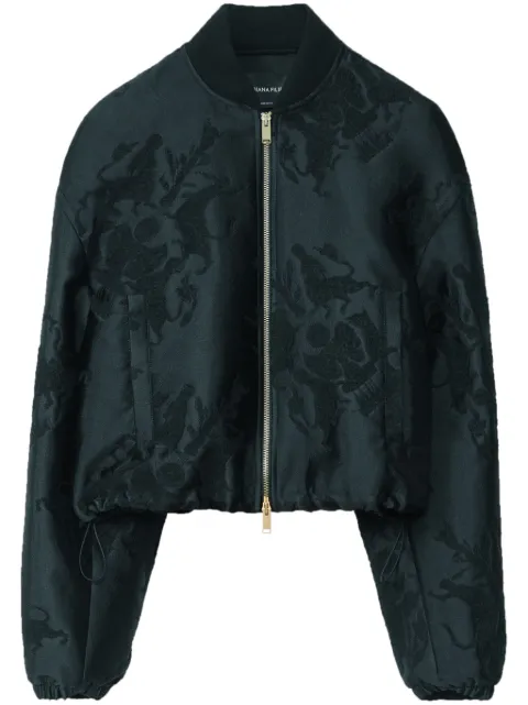 Fabiana Filippi jacquard bomber jacket Black GCD224F167D7710000