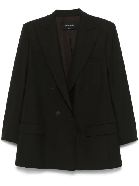 Fabiana Filippi double-breasted blazer Brown GCD224F184D6200000