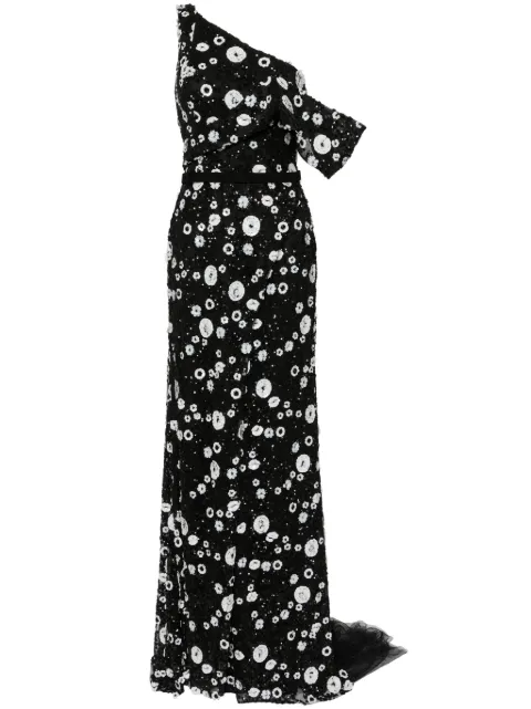 Saiid Kobeisy tulle off-shoulder gown Black RTWSS2451