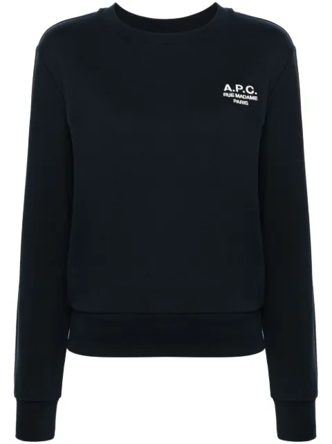 A.P.C. 'Boxy Rue Madame' sweatshirt Blue COHBNF27915