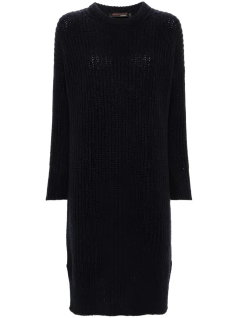Incentive! Cashmere cashmere midi dress Blue ALOX09VEPI