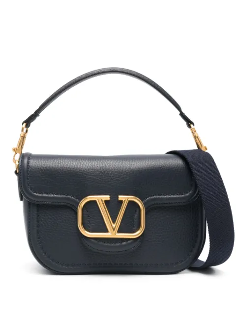 Valentino Garavani Alltime grainy calfskin shoulder bag Blue WB0N20IMZ