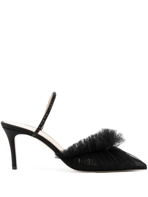 Andrea Wazen 75mm Franca Glitz pumps Black KYAMU075TSHBLAPF24