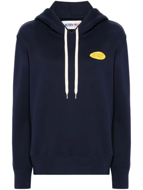 Autry logo-print hoodie Blue HOPW02JB