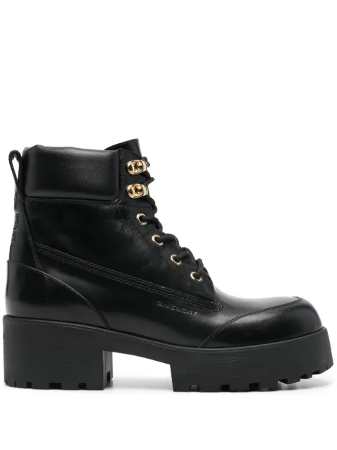 Givenchy Trekker leather combat boots Black BE604TE292