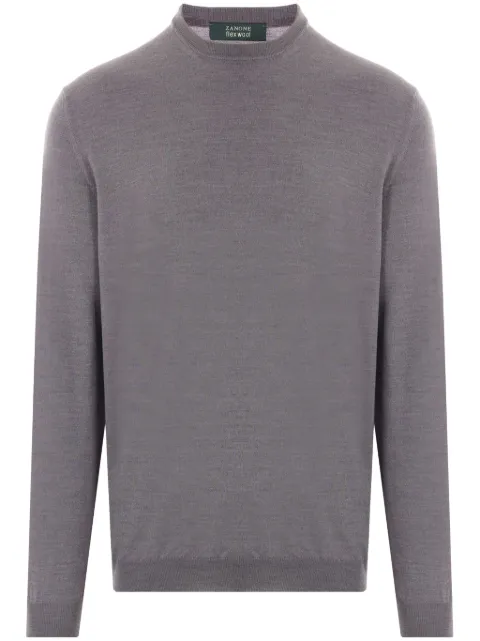 Zanone crew-neck knitted jumper Grey 810104Z0290