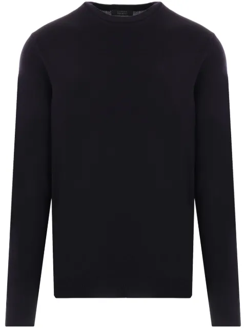 Zanone crew-neck knitted jumper Blue 810104Z0290