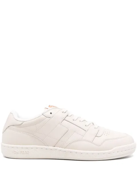 TOM FORD logo-debossed leather sneakers White J1446LCL219N