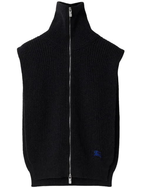 Burberry zip-up cashmere cape Blue 8093980