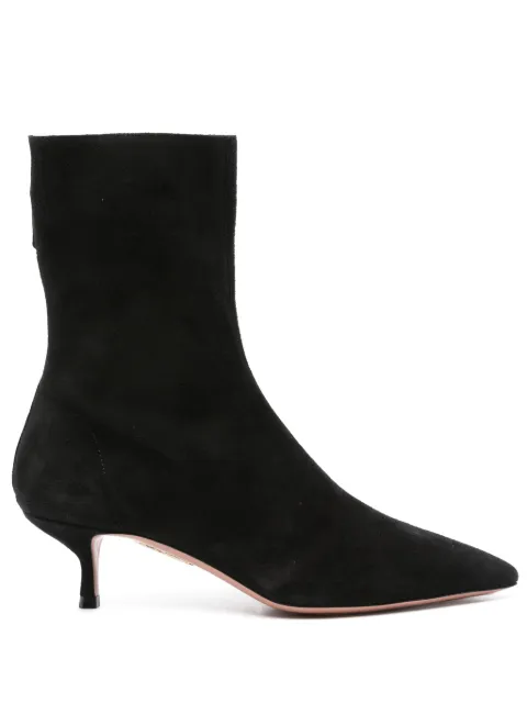 Aquazzura 55mm suede boots Black MNRMIDB0SUE