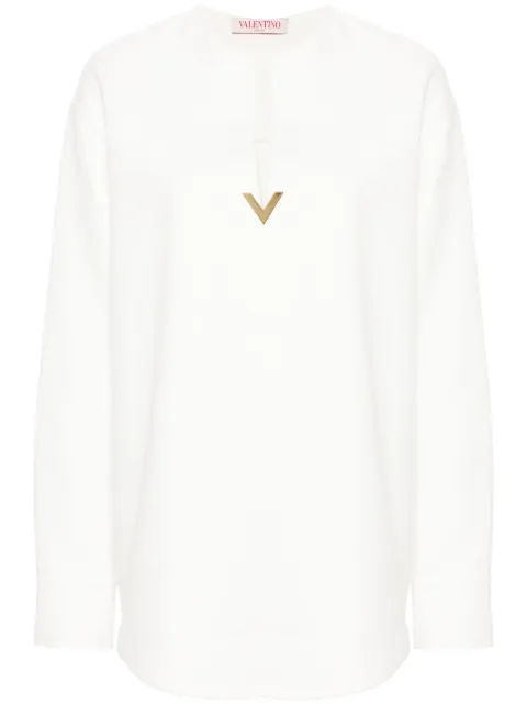 Valentino Garavani VGold-embellished top White BAE9L575Y