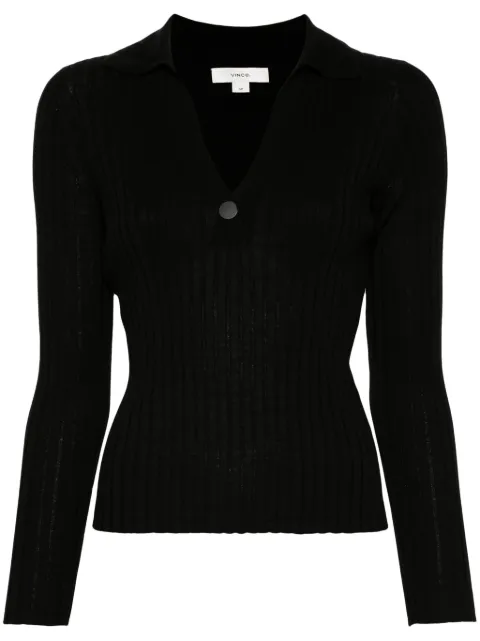 Vince Snap polo sweater Black V046679588