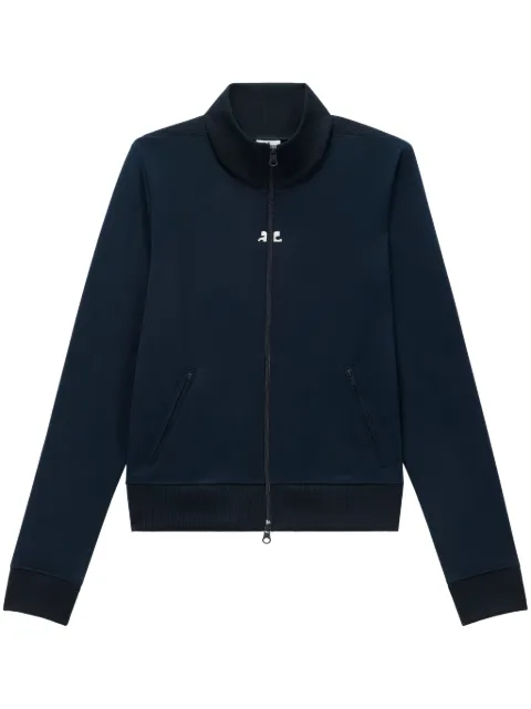 Courrèges embroidered-logo tracksuit jacket Blue 124JVE011JS0091