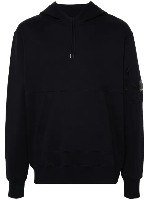 C.P. Company Lens-detail hoodie Blue 18CMSS024A005086W