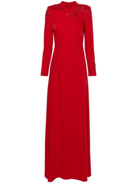 CRISTALLINI Nemesis maxi dress Red CA65