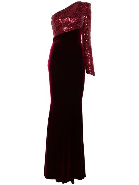 CRISTALLINI Zephyra maxi dress Red CA46