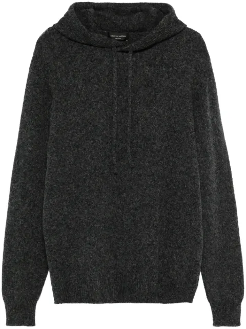Roberto Collina knitted hoodie Grey RA40007
