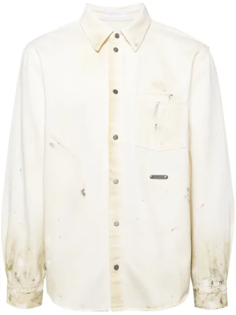 Helmut Lang painted shirt Neutrals O05DM101