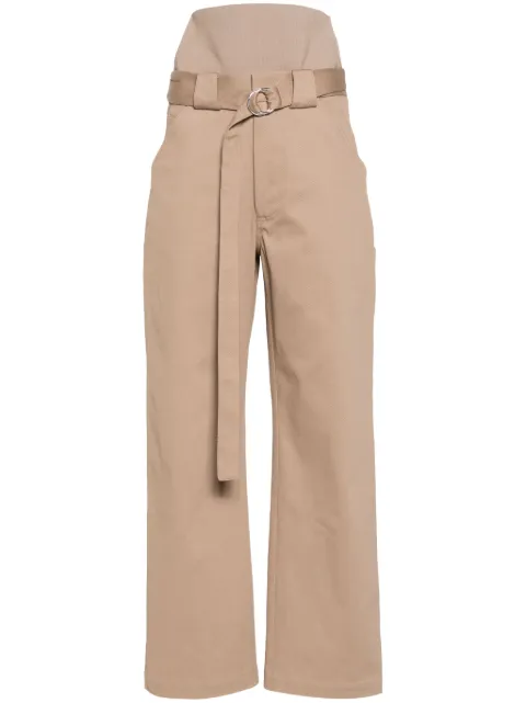 Alaïa knit-band cargo trousers Brown AA9P02456T632