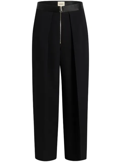 KHAITE Marine trousers Black 31454092200