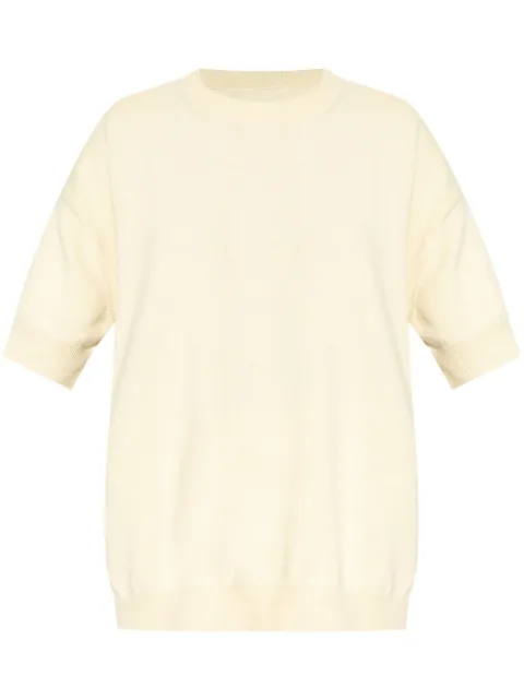 Jil Sander crew-neck knitted T-shirt Neutrals J04GC0101J13271
