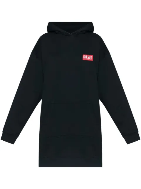 Diesel D-Boxt cotton hoodie dress Black A149300ILAC