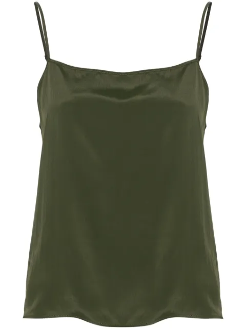 Fabiana Filippi crepe de chine slip top Green TPD214F435I1890000
