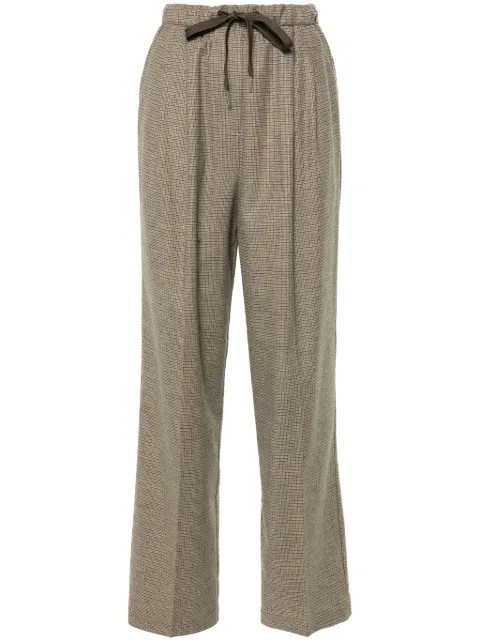 PINKO check-pattern trousers Neutrals 104210A248