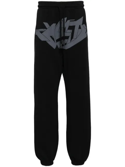 COUNTY OF MILAN graphic print pants Black CMCH034F24FLE004