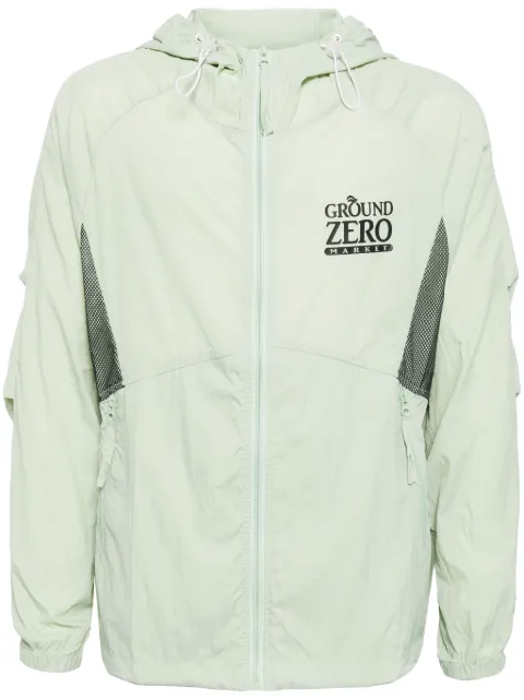 Ground Zero logo-print lightweight jacket Green GZJKH0000170GRL