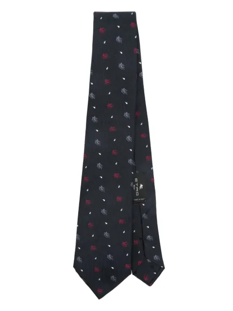 ETRO jacquard silk tie Blue MASA0001AQ034