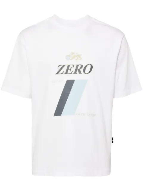 Ground Zero logo-print cotton T-shirt White GZOAM003980